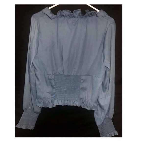 Blue Ruched Top - Picture 2 of 3